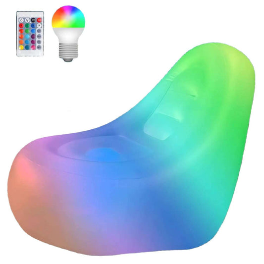 Color Customizable Air Chair Indoor/Outdoor - 16+ Colors, Multiple light modes, Rainbow Lazy Couch