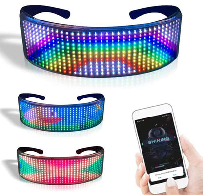 Customizable Smart LED Bluetooth Glasses - Electronic Futuristic Eyewear