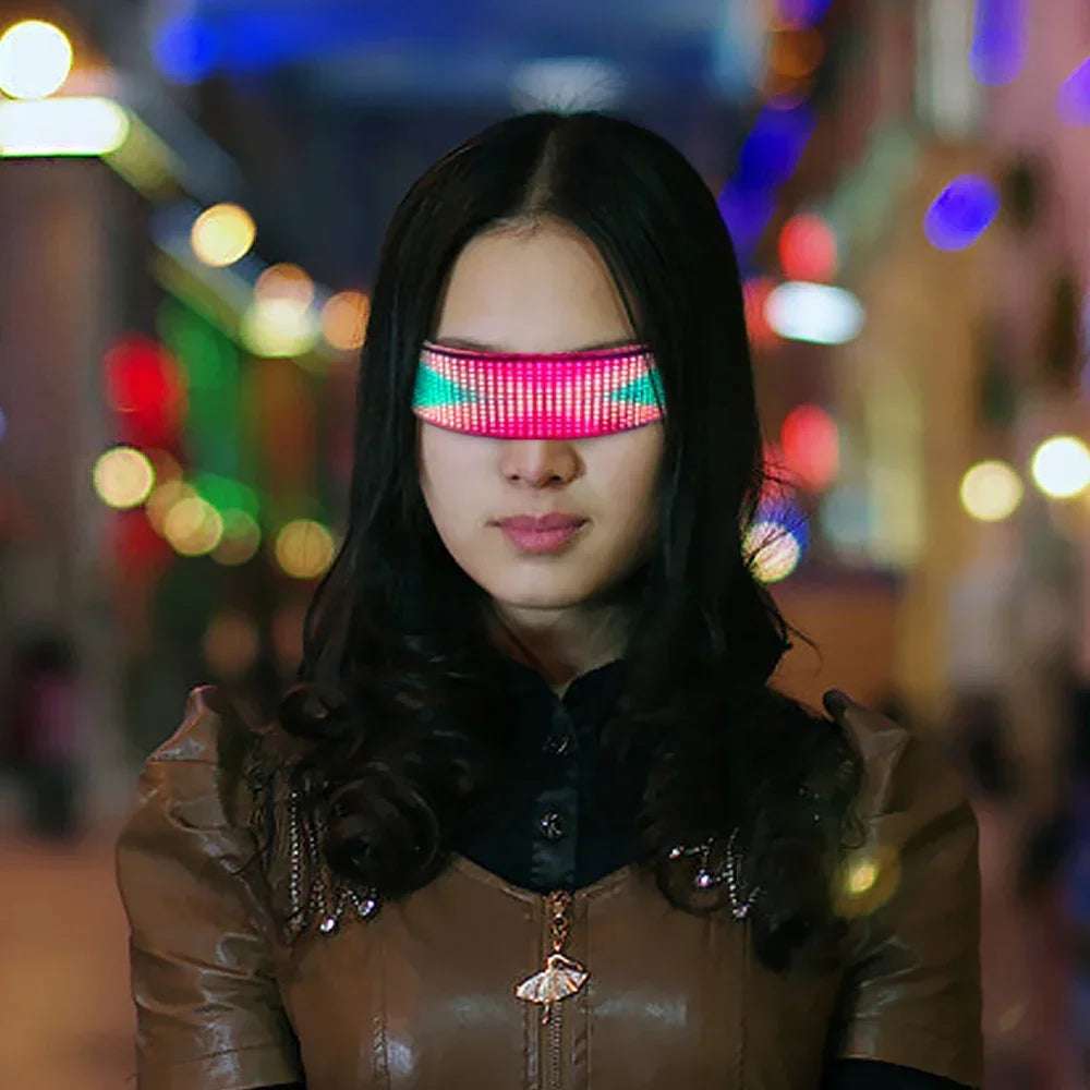 Customizable Smart LED Bluetooth Glasses - Electronic Futuristic Eyewear